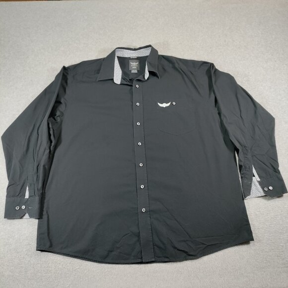 Ariat Shirt Men’s XXL Black Relentless Long Sleeve Button Down Western Stretch - Picture 1 of 11